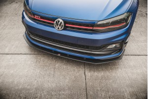 Street Pro Front Splitter Volkswagen Polo GTI Mk6 - Black
