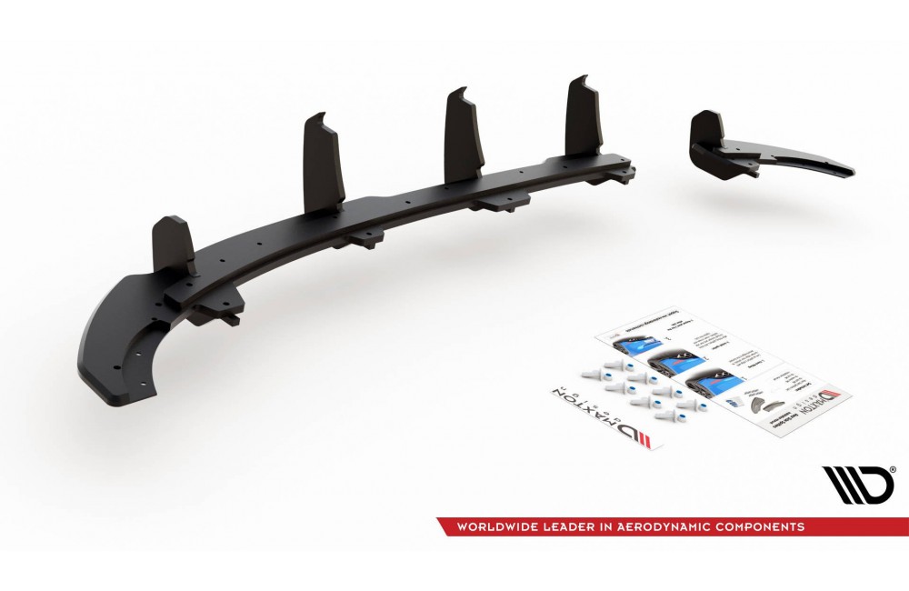 Street Pro Rear Valance Volkswagen Polo GTI Mk6 - Black