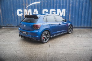 Street Pro Side Skirts Diffusers Volkswagen Polo GTI Mk6 - Black