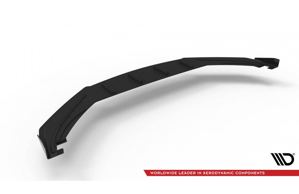Street Pro Front Splitter + Flaps Volkswagen Scirocco R Mk3 - Black + Gloss Flaps