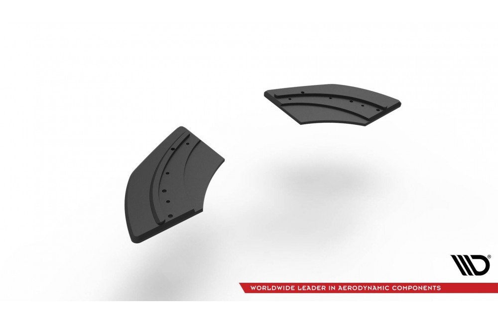 Street Pro Rear Side Splitters Volkswagen Scirocco R Mk3 - Black