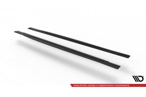 Street Pro Side Skirts Diffusers Volkswagen Scirocco R Mk3 - Black-Red